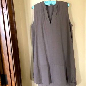 Linen blend summer dress